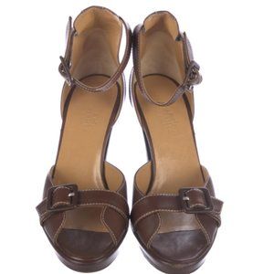 Hermes Leather Sandals - Brown - 37.5